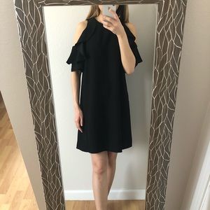 Kate Spade Cold Shoulder Crepe Dress
